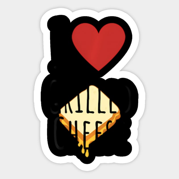 I Love Grilled Cheese Sticker by SanJKaka